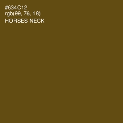 #634C12 - Horses Neck Color Image
